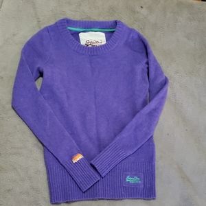 Superdry wool sweater - purple - xs